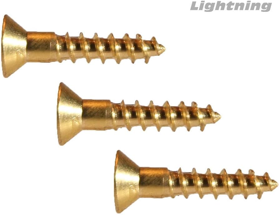 Picture of Brighton Best 114621 #5X1" Phil Flat Head-100Degree Brass Wood Screw